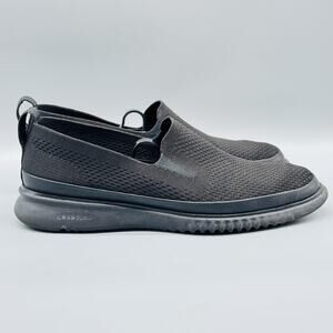 Cole Haan Shoes Mens Size 9.5 Black Zerogrand Slip On Knit Loafer Sneakers